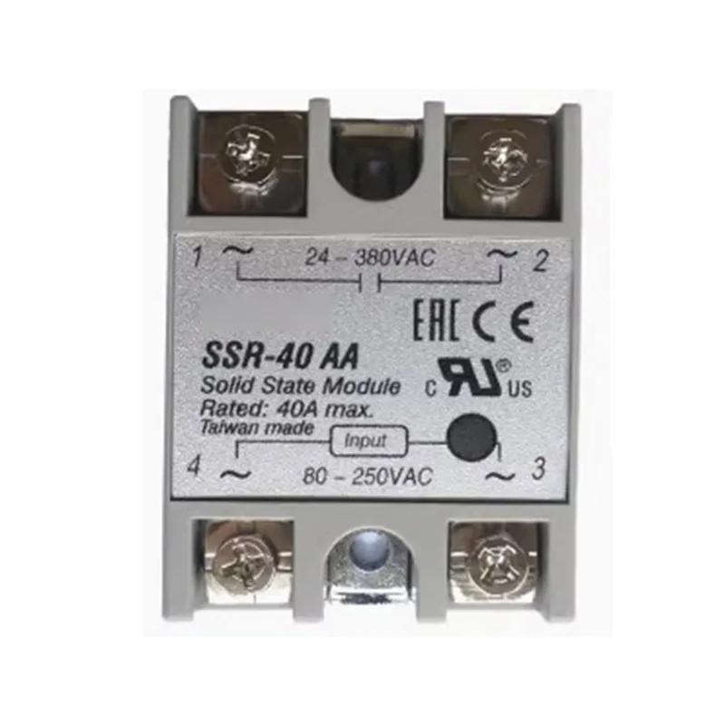 10pcs SSR-40AA single phase solid state relay in stock