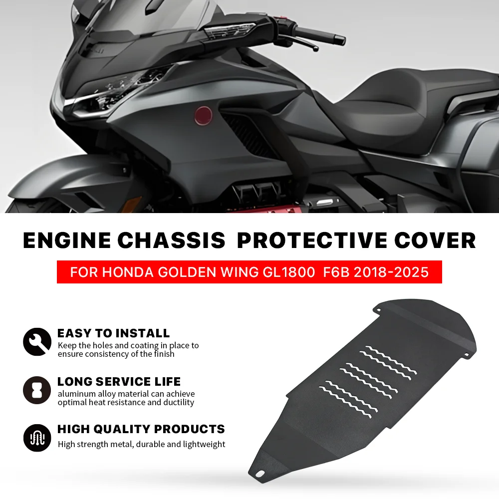 

Motorcycle aluminum alloy Engine chassis protective cover for Honda Golden Wing GL1800 F6B 2018-2025 Engine chassis cover