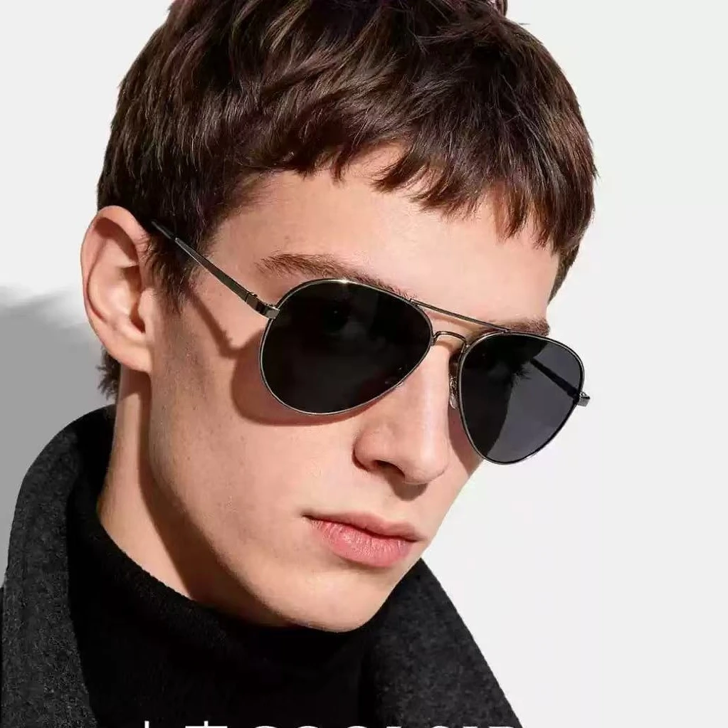 Classic Big Pilot Sunglasses Men Luxury Metal Black Aviation Sun Glasses Male Fashion Driving Vacation Shades UV400
