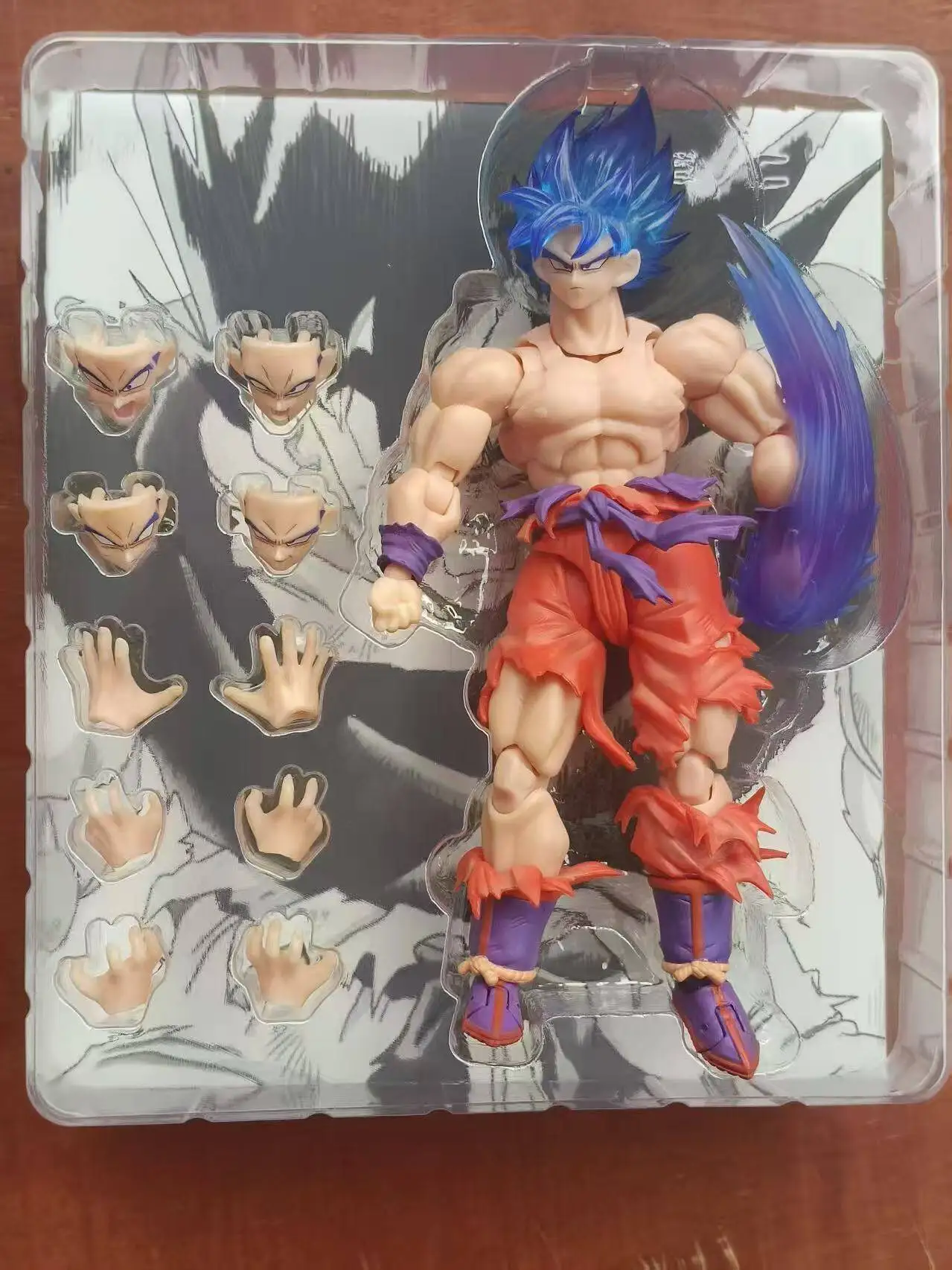 لعبة دراغون بول زد الشكل سون جوكو Shf أرقام 1/12 مقياس سوبر سايان سون جوكو عمل تمثال سطح المكتب الديكور الأطفال لعبة مضحكة