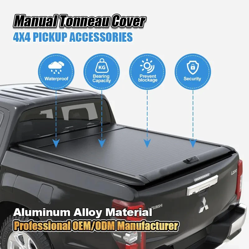 Manual Waterproof Pickup Truck Bed Pick up Tonneau Cover for Isuzu Dmax