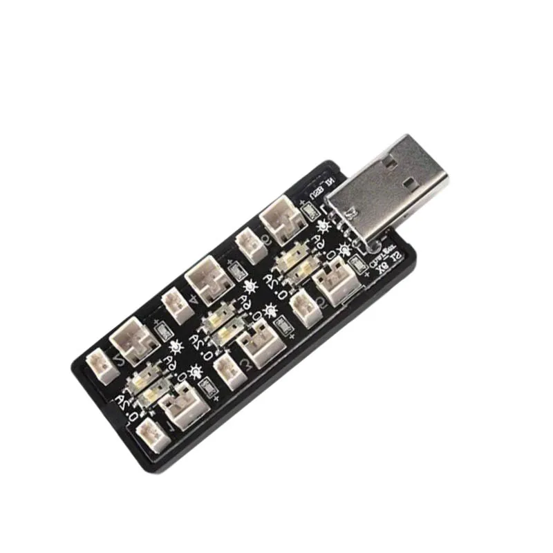 1PCS USB PH2.0 Power Distribution Board 1S 3.7/3.8V Battery Parallel Charging Board Lipo Charge Module for RC Model Accessory