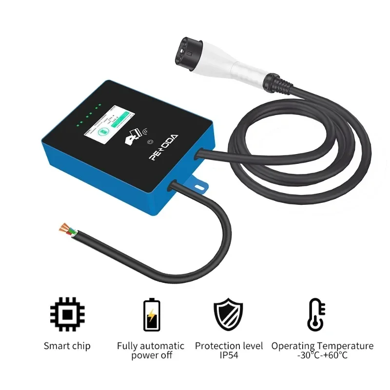 PENODA Manufacturer Solution OEM ODM Fast Charger Type 2 EV Charger Evse Wallbox 7KW 11KW 22KW EV Charging Station