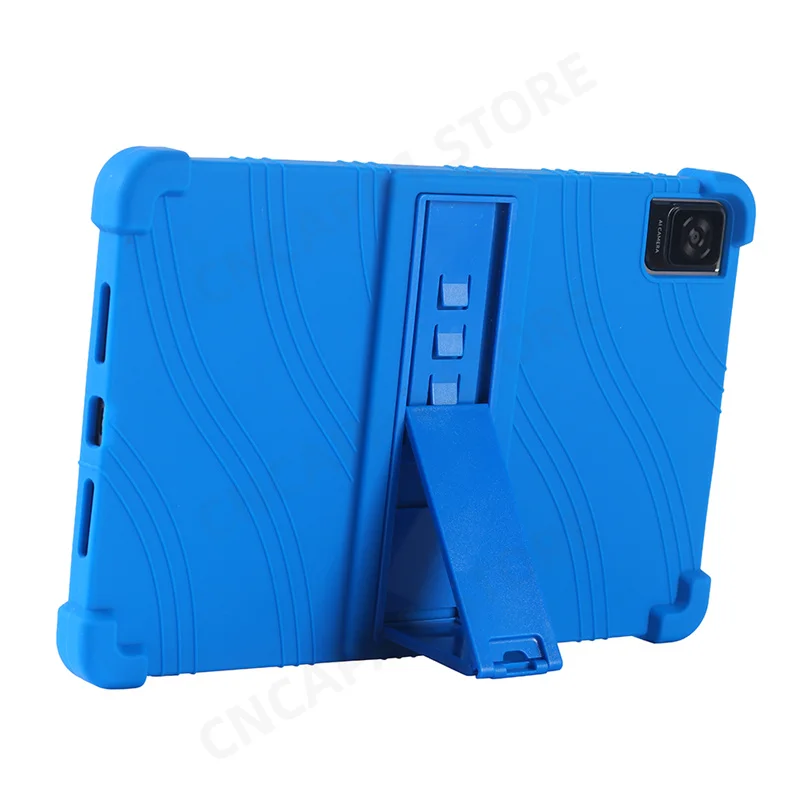 4 Thicken Cornors Silicone Cover with Kickstand For TCL Tab 10 Gen 2 Case 8496G 10.36\