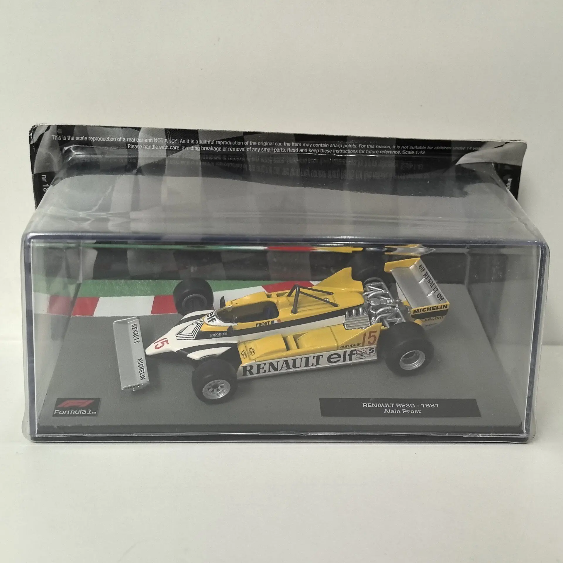 

Diecast IXO 1/43 Scale RENAULT RE30 1981 F1 #15 Formula Racing Car 24 Alloy Car Model