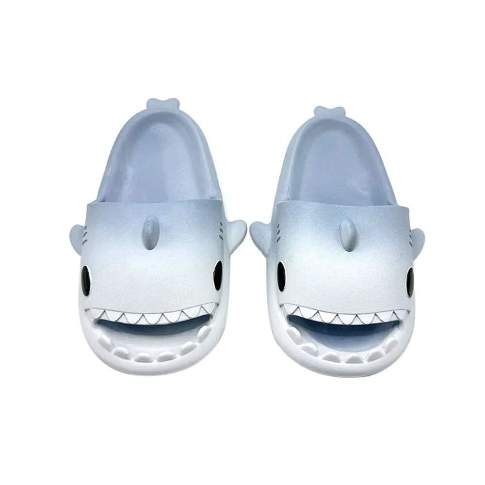 Gradual Shark Slippers Summer Female Beach Shoes Girls Slippers INS Wear Boys\' Trend Shoes PVC Anti-skid 2024 NEW