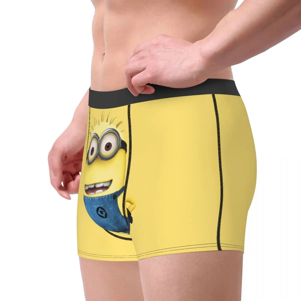 Custom Funny M-Minions Cartoon Boxer Shorts For Men 3D Print Underwear Panties Briefs Breathable Underpants