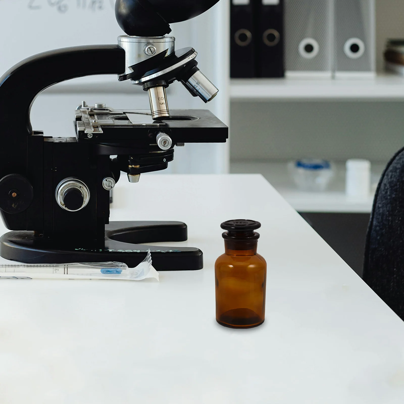 

Amber Glass Apothecary Bottle Wide Mouth Empty Jar for Essential Oil Aromatherapy Lab Massage Makeup Mixing Diffuser Vase Brown