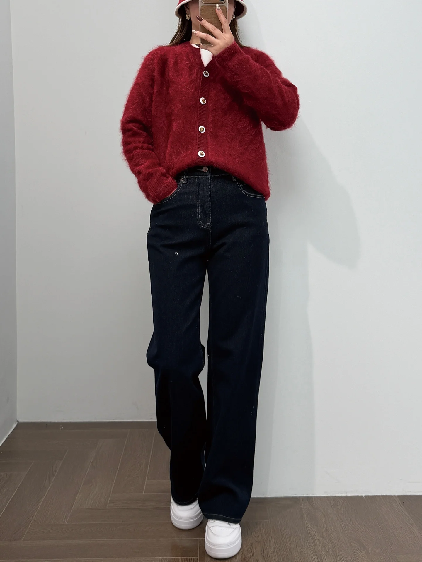 

Slimming Visual Effect Jeans 0 Pou Super Fit for Various Leg pes Straight Leg Conceals Belly Button Ele Sle Winte...