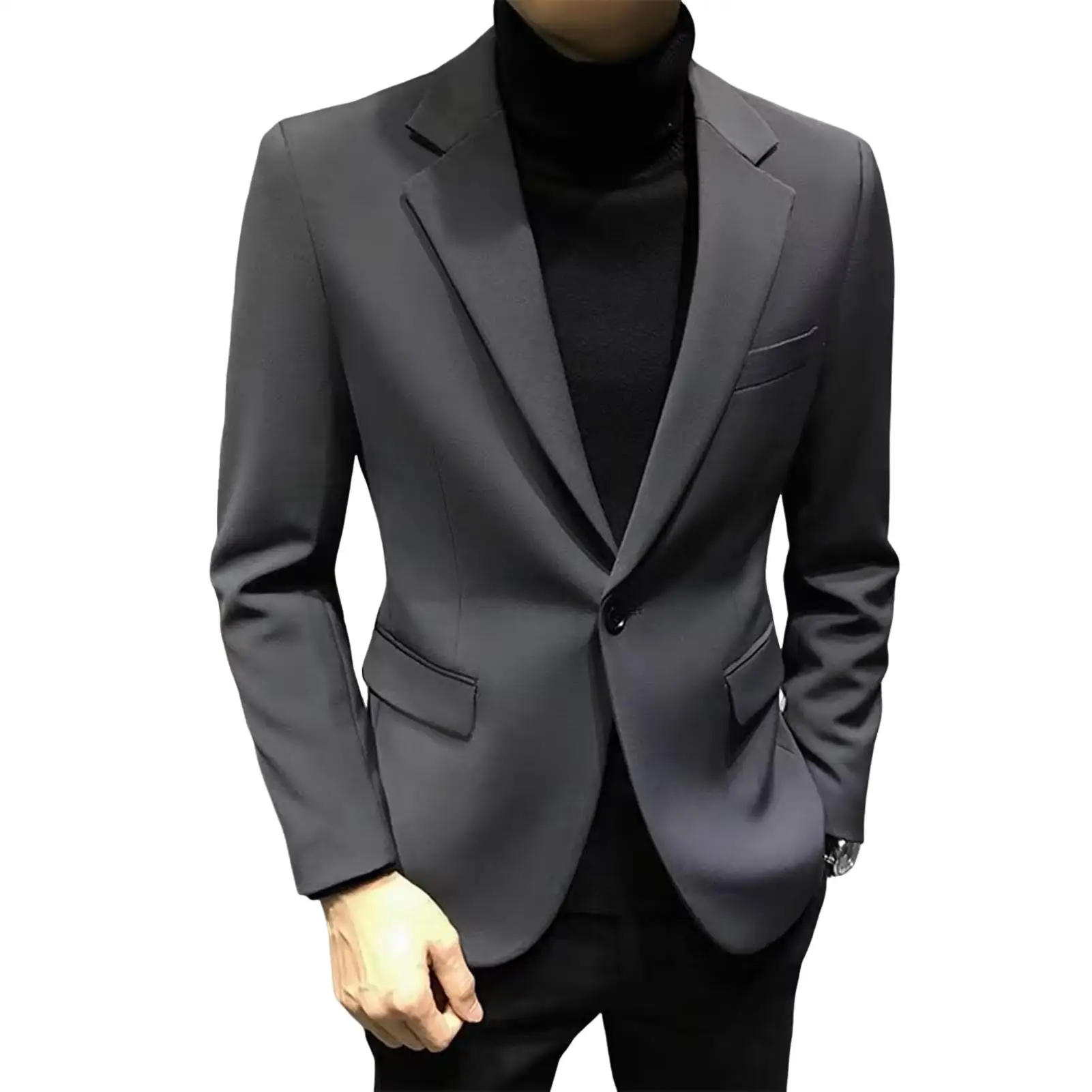 Dress Business Men\'s Suit Jackets Coat Black Vintage Classic Fashion 2025 Male Blazer New in Suits Coat Business Work Outwear