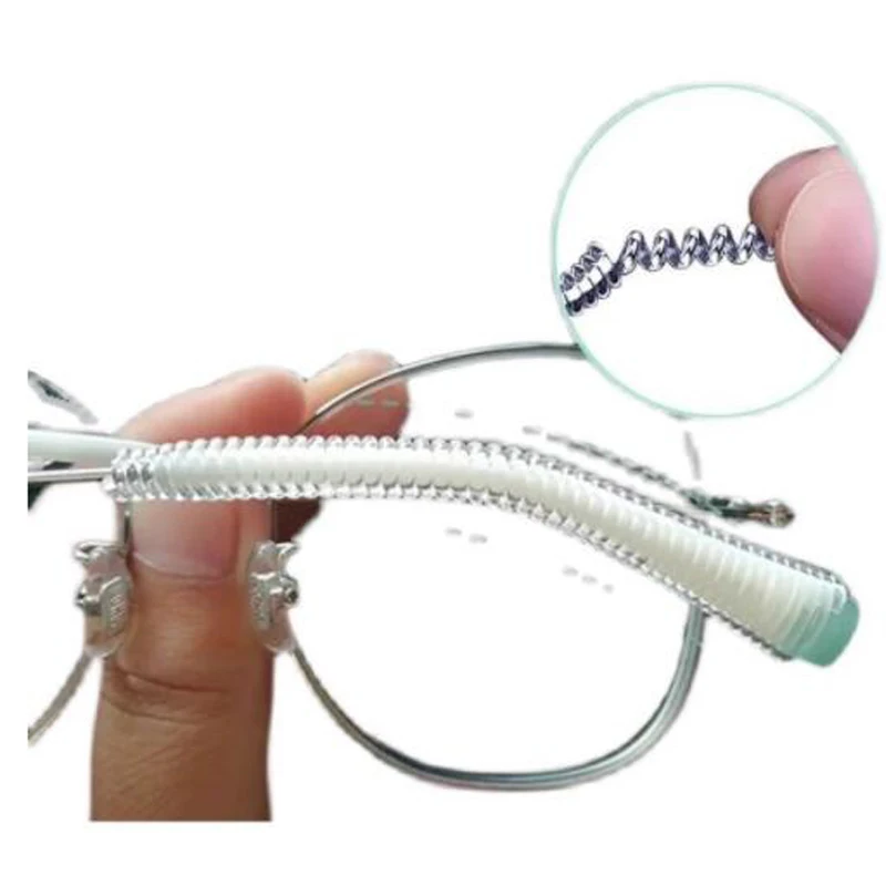 

Transparent Easy Fixed Anti Slip Fall Off for Eyeglasses Elastic Durable Soft Silicone Prevent Allergies Sunglasses Ear Hooks