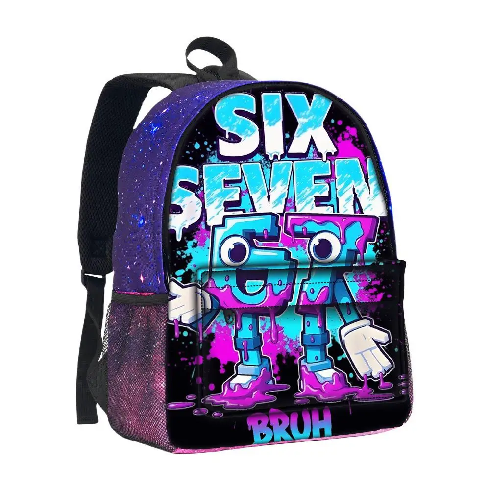 Large Capacity Backpack Starry  Print Double Shoulder Bag for Middle And Primary School Students Thie Braincorrupt67 Meme