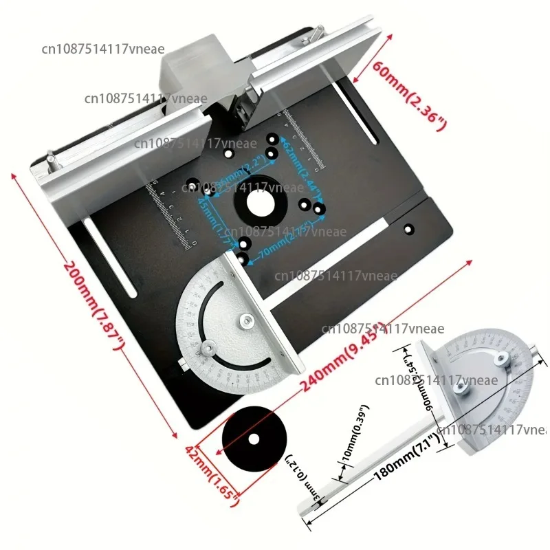 Woodworking Router Table Lift System Platen Lifting Base Wood Grooving Tenoning Trimmin Chamfering And Washing Table