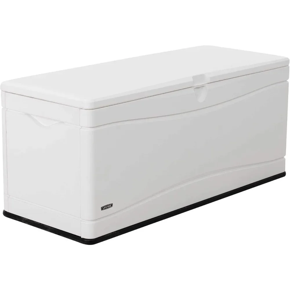 home.60348 Marine Dock, 130 Gallon Deck Box, Arctic White