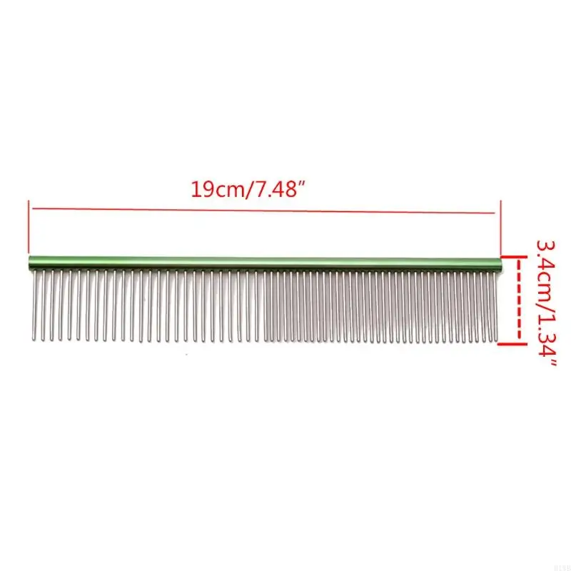 R1WB для кошки груминга Combs 6 Цветные зубы из нержавеющей стали, чтобы удалить клубки и узлы