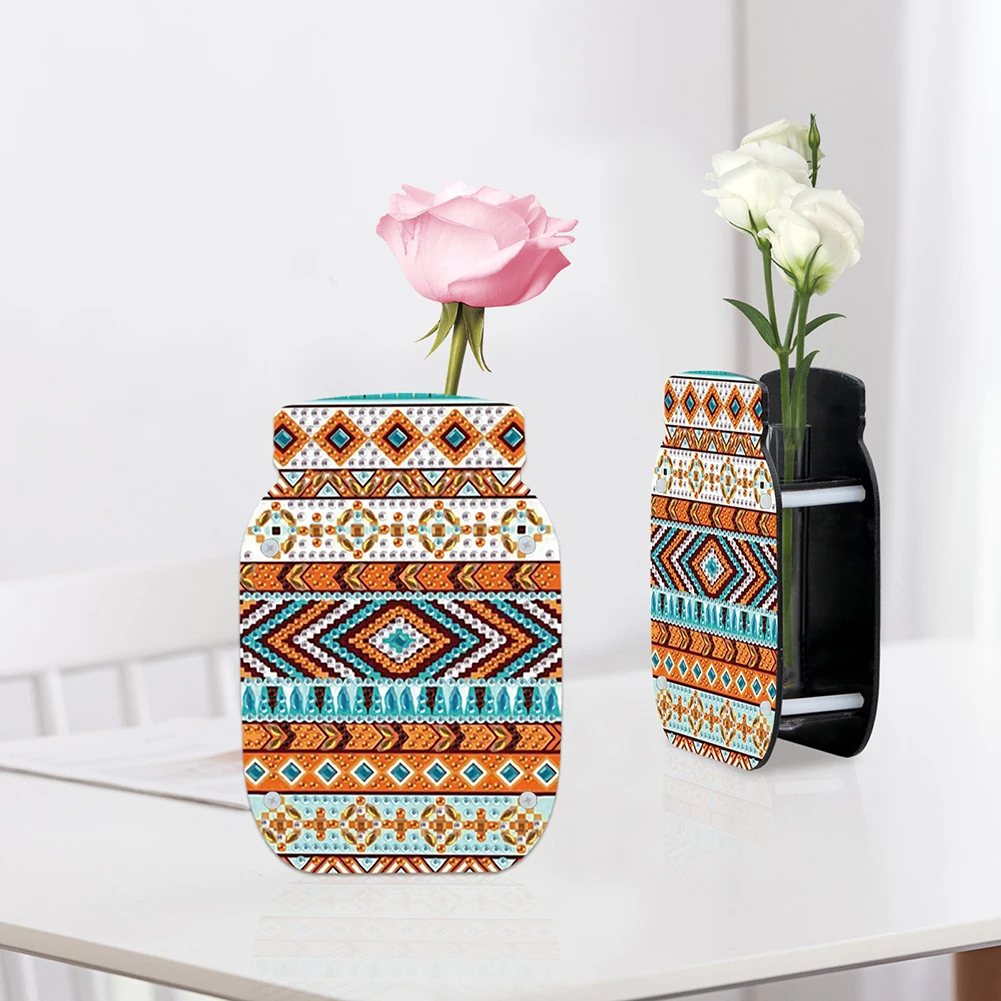 Acrylic Diamond Painting Vase Elegant Home Decor