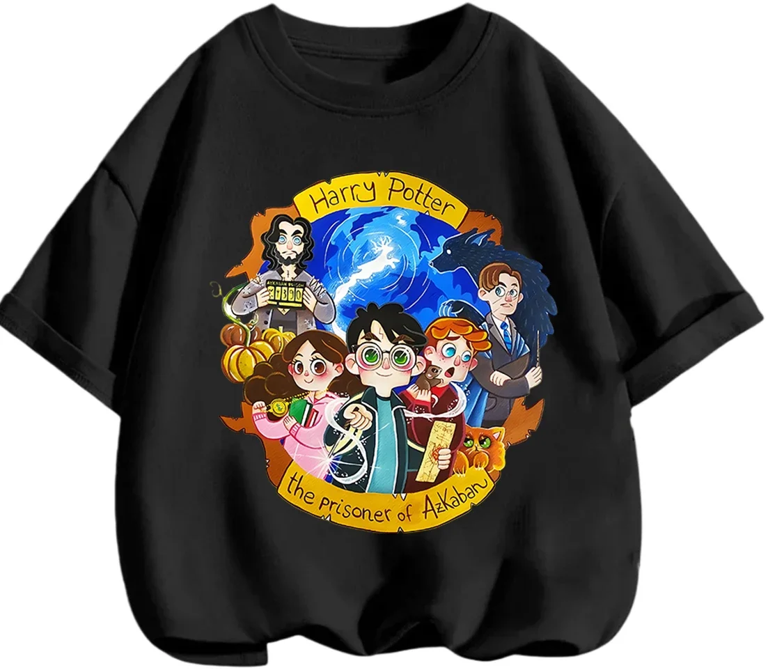Graphic Cartoon Harry Potter Print T Shirt Summer Casual Fashion Youth Boys Girls Daily Outfit view 6