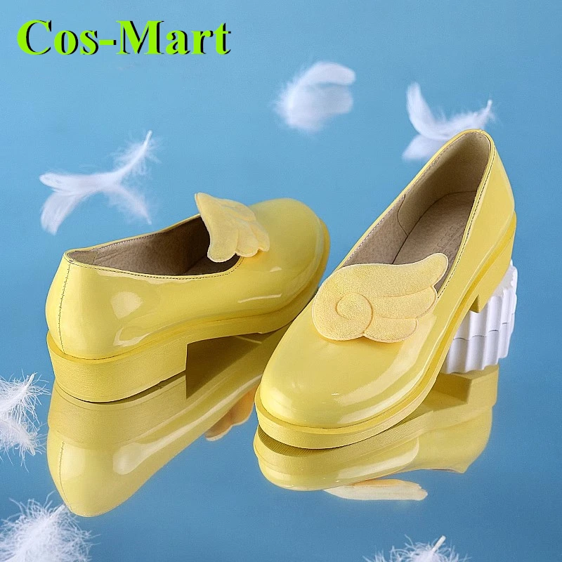 Cos-mart cardcaptor sakura sapatos cosplay botas de combate universais role play acessórios usados jogo quente