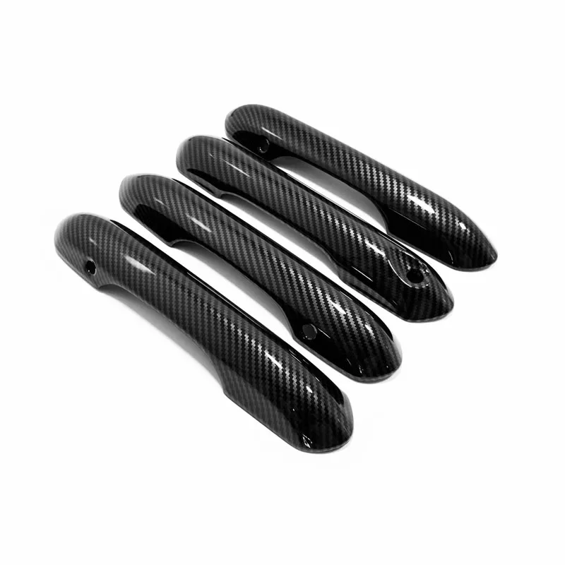 

For Ford Explorer Plug-ln Hybrid 2020 Door Handle Bowl Cover ABS Carbon Fiber Outer Handle Cover Car External Styling Accessoriy