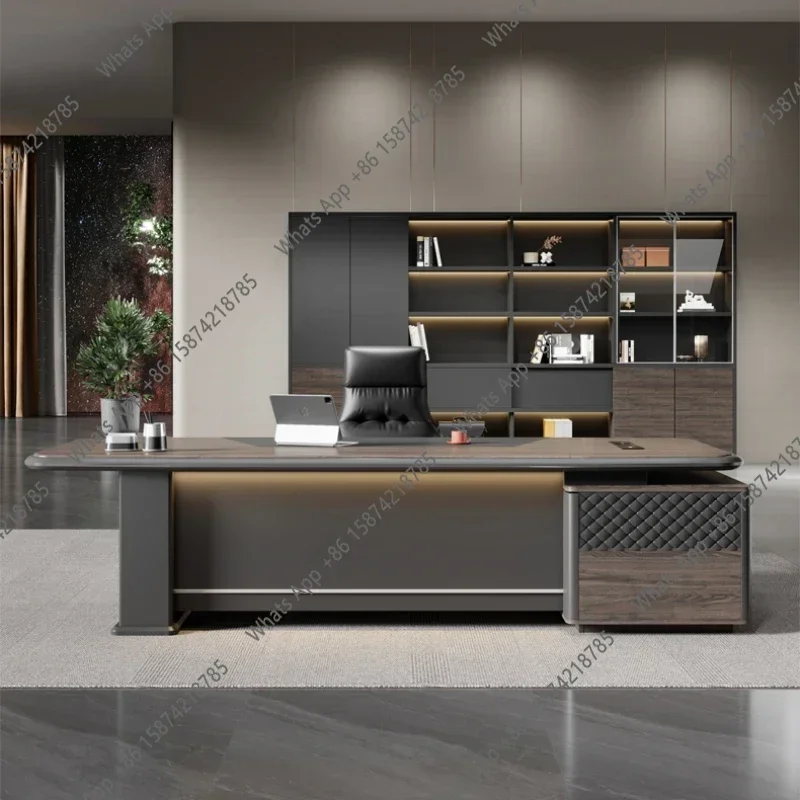 

N67 A Luxury Executive Office Desks Manager Drawers Table Storage Computer Desks Home Bedroom Mesas De Escritorio Office Furnitu