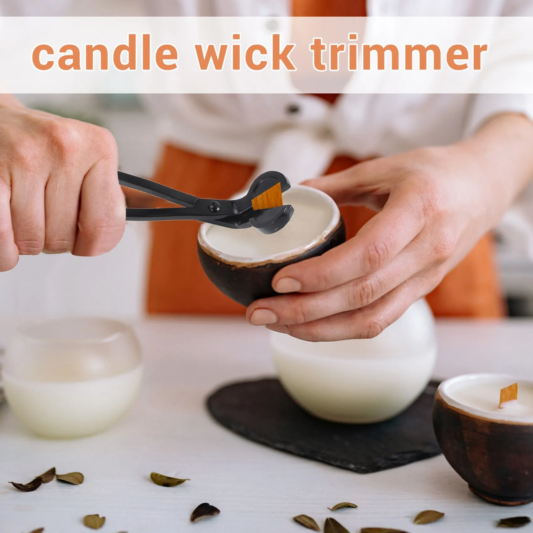 Premium Candle Wick Trimmer -Sturdy Stainless Steel Wick Cutter for Candles - Nice Gifts for Candle Lovers