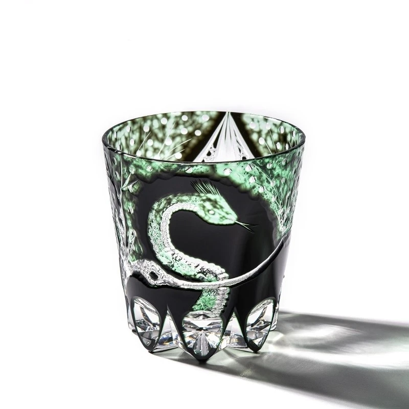 

Японский стиль Viper Edo Kiriko, хрустальный бокал для вина, змеиный страж, бокал для ликера, стакан для виски, бренди, снайп, сувенирный подарок