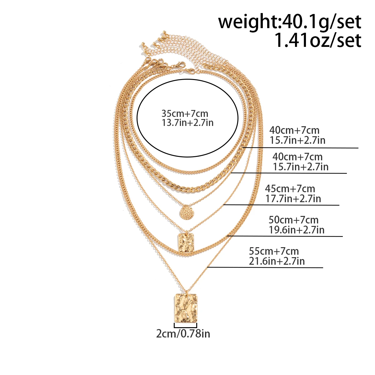 6Pcs/Set Vintage Square Tag Coin Pendant Choker Necklace for Women Punk Metal Gold Color Link Choker Y2K Jewelry Steampunk 2023