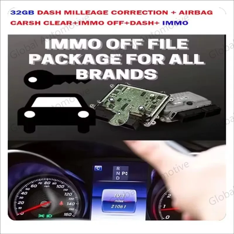 

IMMOFF _for all brands TOTAL 32 GB Package Software Ecu DASH MILLEAGE CORRECTION + AIRBAG CRASH CLEAR +DASH + IMMO SOFTWARES