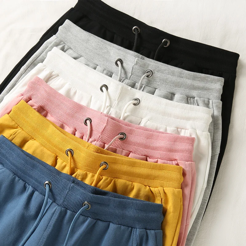 

Шорты из чистого хлопка 260 г, унисекс, свободные, с завязками, для спортзала, спортивные штаны