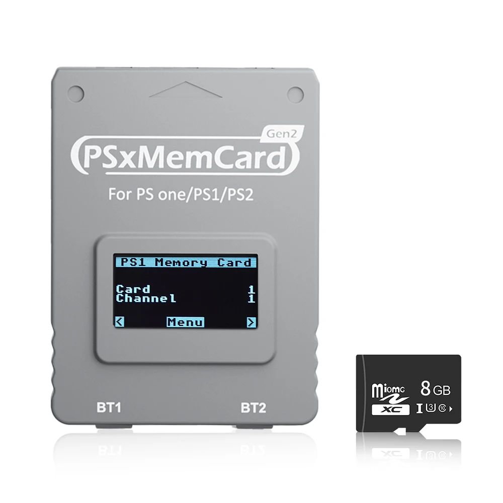 Bitfunx PSxMemCard Gen2 Store Game Saves voor PS1 en PS2 Games voor PlayStation1 PS one Playstation2 gameconsoles