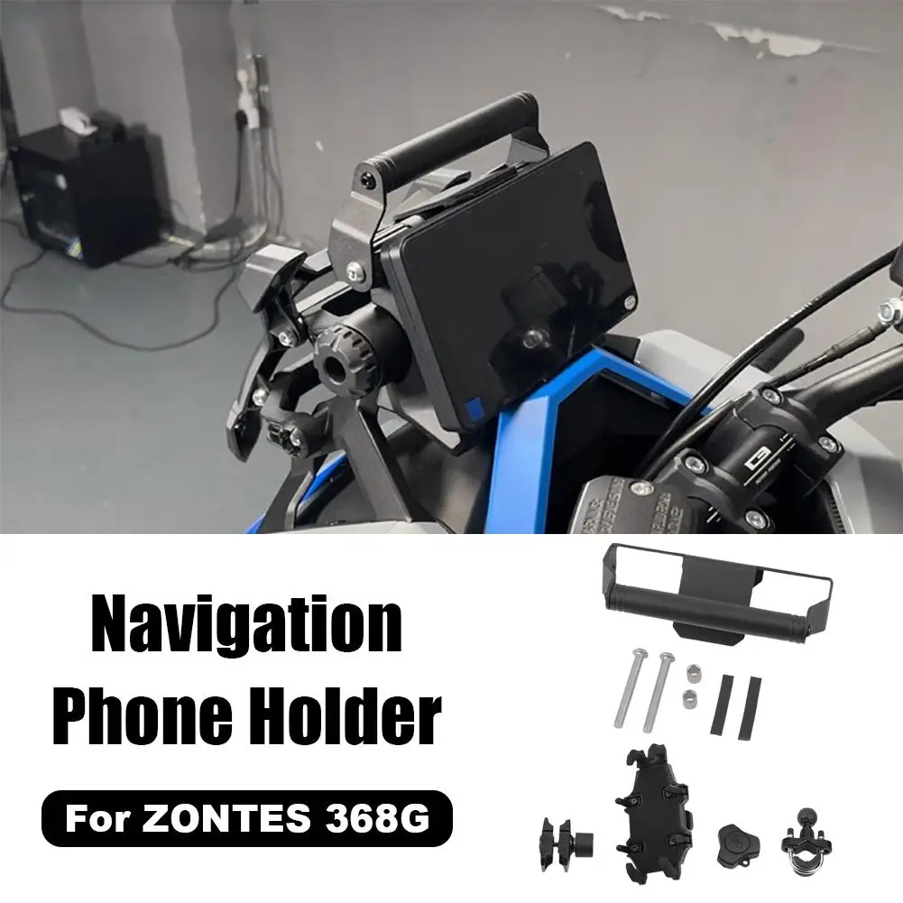 Multifunctional Motorcycles Aluminum Navigation Stick Phone Holder Stand For Zontes 368G DIY Motor Modification Windshield