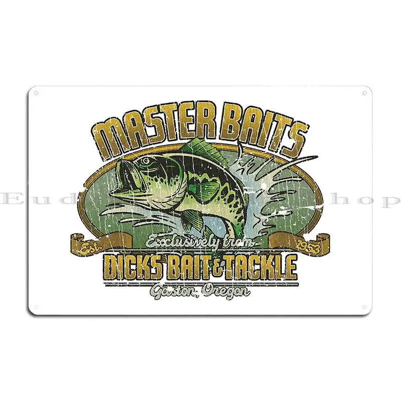 Dick_S Bait _ Tackle 1953 Metal Plaque Poster Bar Party Garage Print Sign Tin Sign Poster