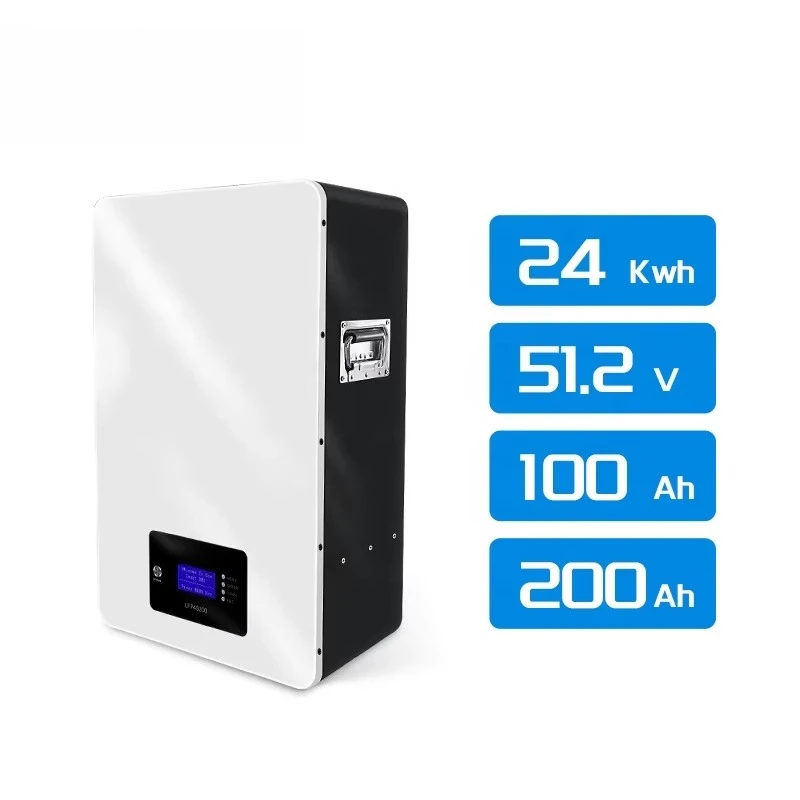 5KW 10KW 51.2V 100AH 200AH Split IP65 CAN Communication LiFePO4 Solar Energy Storage Wall Battery Pack