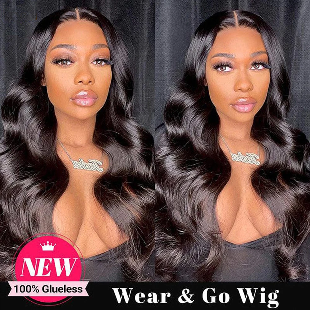 

30 Inches Glueless Human Hair Wigs Brazilian 5x5 Glueless Wig for Women Body Wave 4x4 Glueless Pre Plucked Closure Wig