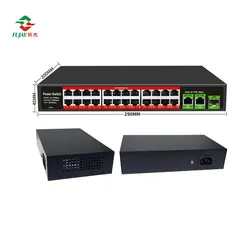 24 Ports Gigabit Network Switches 24 Port Poe Power Over Ethernet Switch