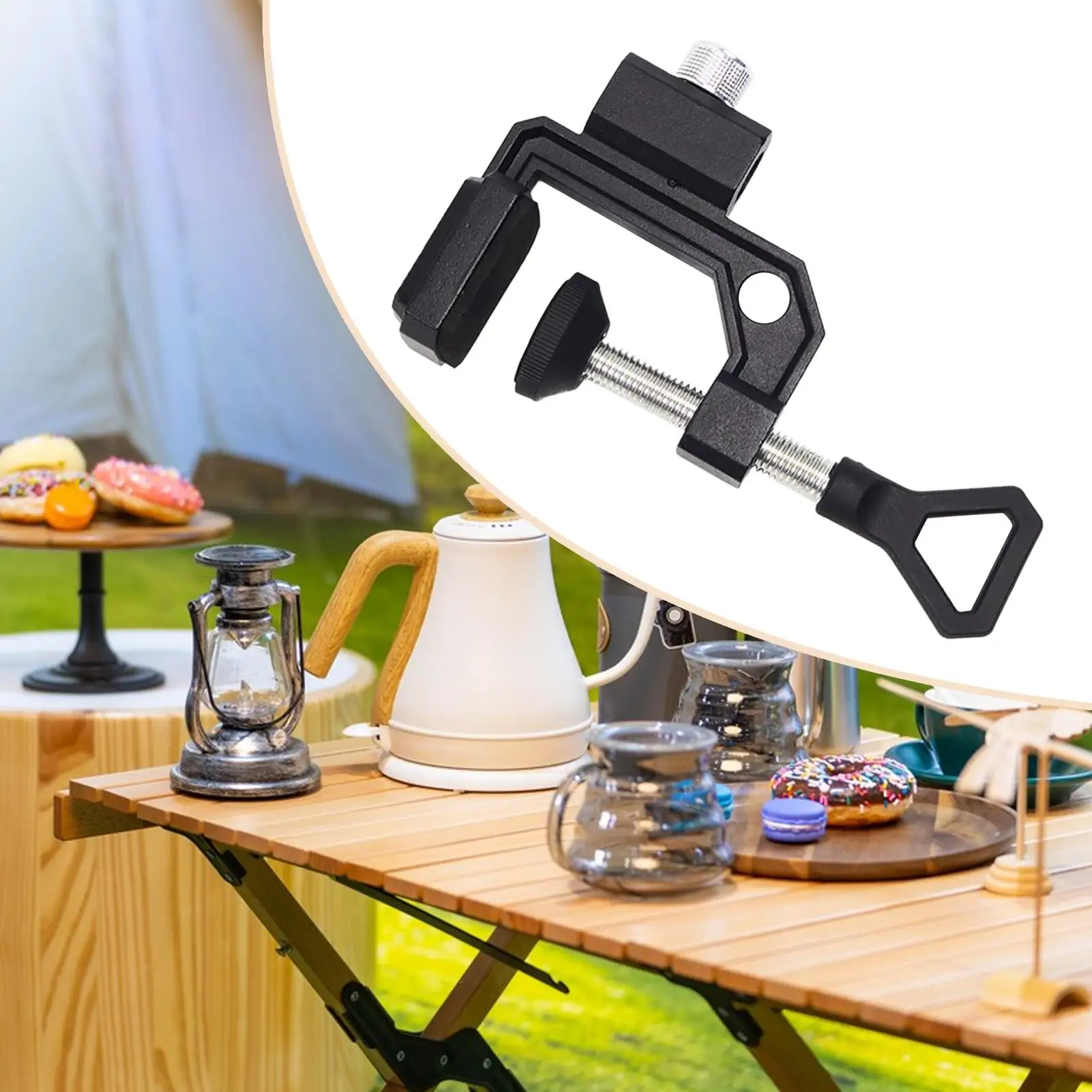 Picture 4: Action Camera Mount Adjustable Camera Mount Multifunctional Desktop Organizer Light Stand For Camping Picnic Work Outdoor Dorm