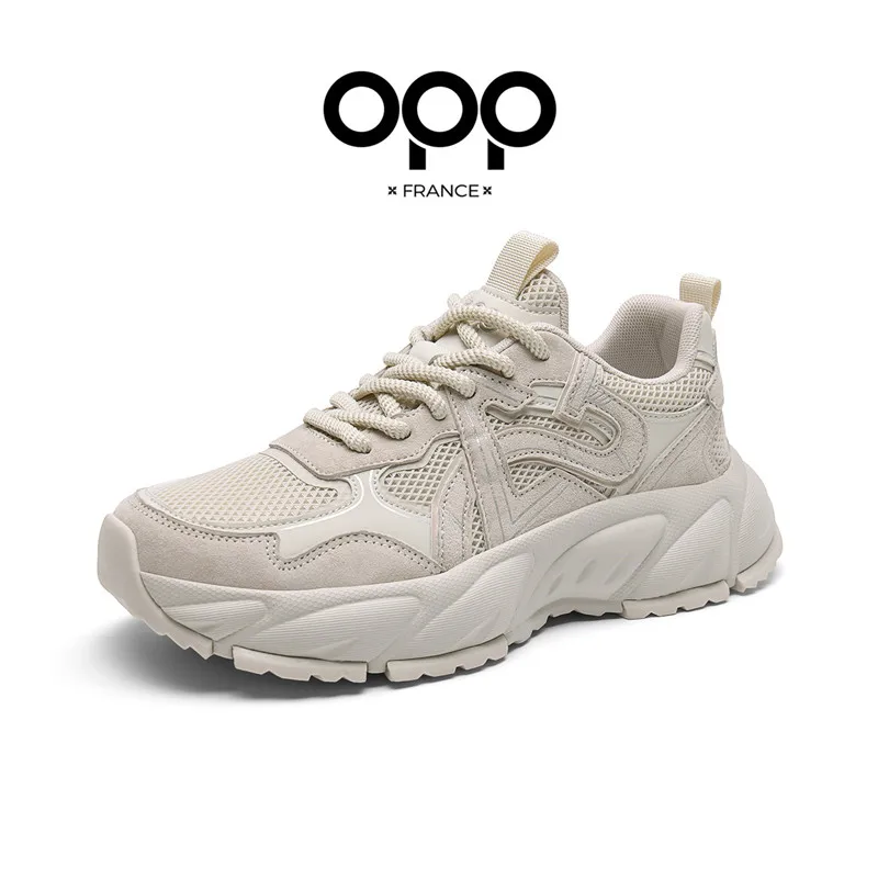 OPP Men's New air summer Shoes Flats With Running Blance Sports 574 Shoes Footwear Sneakers Genuine Leather Lace-up view 5