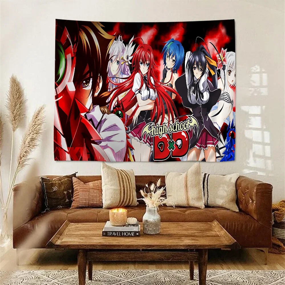 Anime High School DxD Tapestry Floor Mat Non-Slip Laundry Room Mat Laundry Decor Balcony Child Living Room Household Carpets