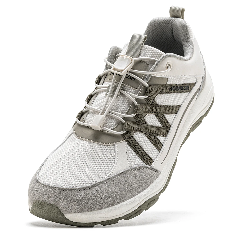 HOBIBEAR Unisex-Wanderschuhe mit breiter Zehenpartie, elastisches Band, Sneakers, Cross-Outdoor-Reise-Mesh-Laufschuhe für Männer und Frauen – Detail 3