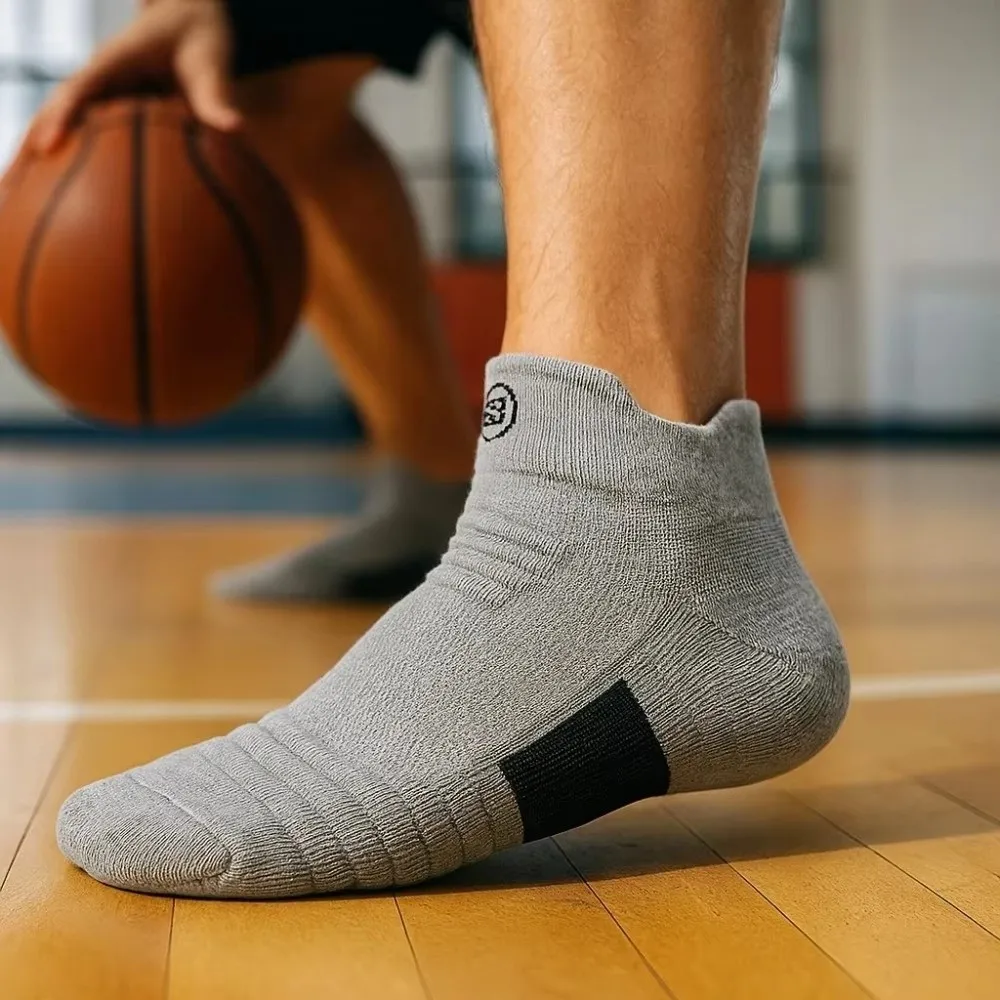 

New Cotton Football Socks Anti-slip Thickened Sport Socks Short Tube Breathable Soccer Socks Outdoor Hiking Camping