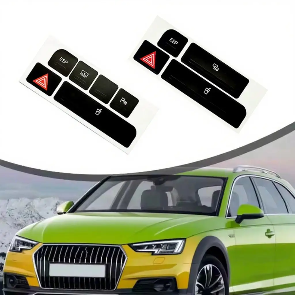 

1PC ESP Cup Emergency Repair Sticker,6*15cm Car Switch Decoration,Repair Worn Button Sticker,Car Accessories,For Audi A4 04-06