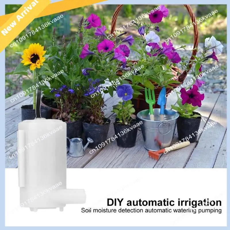 Sistema de riego automático M01K, Kit de bricolaje de autorriego, bomba de agua de flores para invernadero de jardín, módulo de relé con Sensor de humedad del suelo