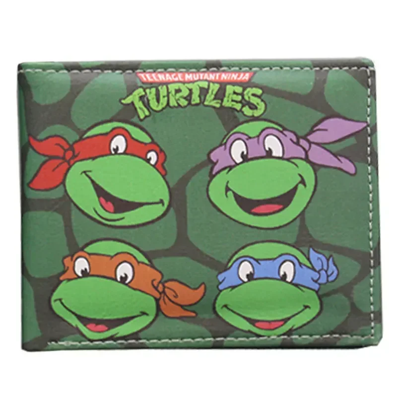 Teenage Mutant Anime Ninja Turtles Wallet Kawaii Coin Clips Purse Cute Cartoon Figure Card Holders TMNT Accessoeris Boys Gift