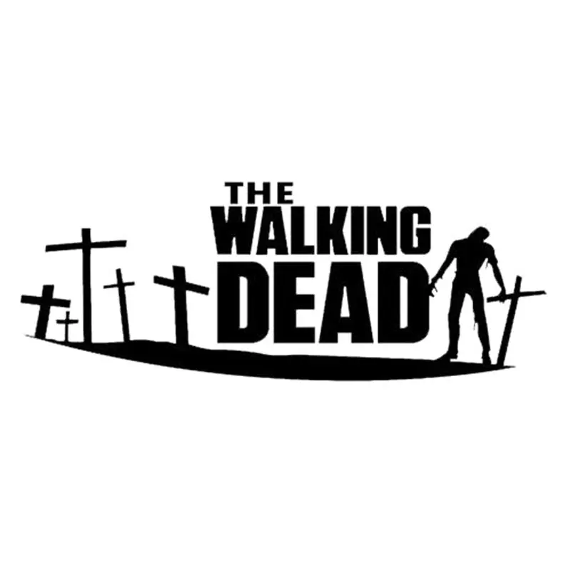 

Personality Car Sticker The Walking Dead Zombie Apocalypse Auto Motorcycles Accessories PVC Decal for VW Audi,24cm*9cm