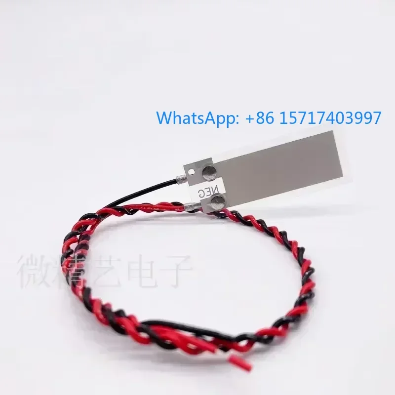 

PVDF sensor LDT1 028K piezoelectric film with red and black leads