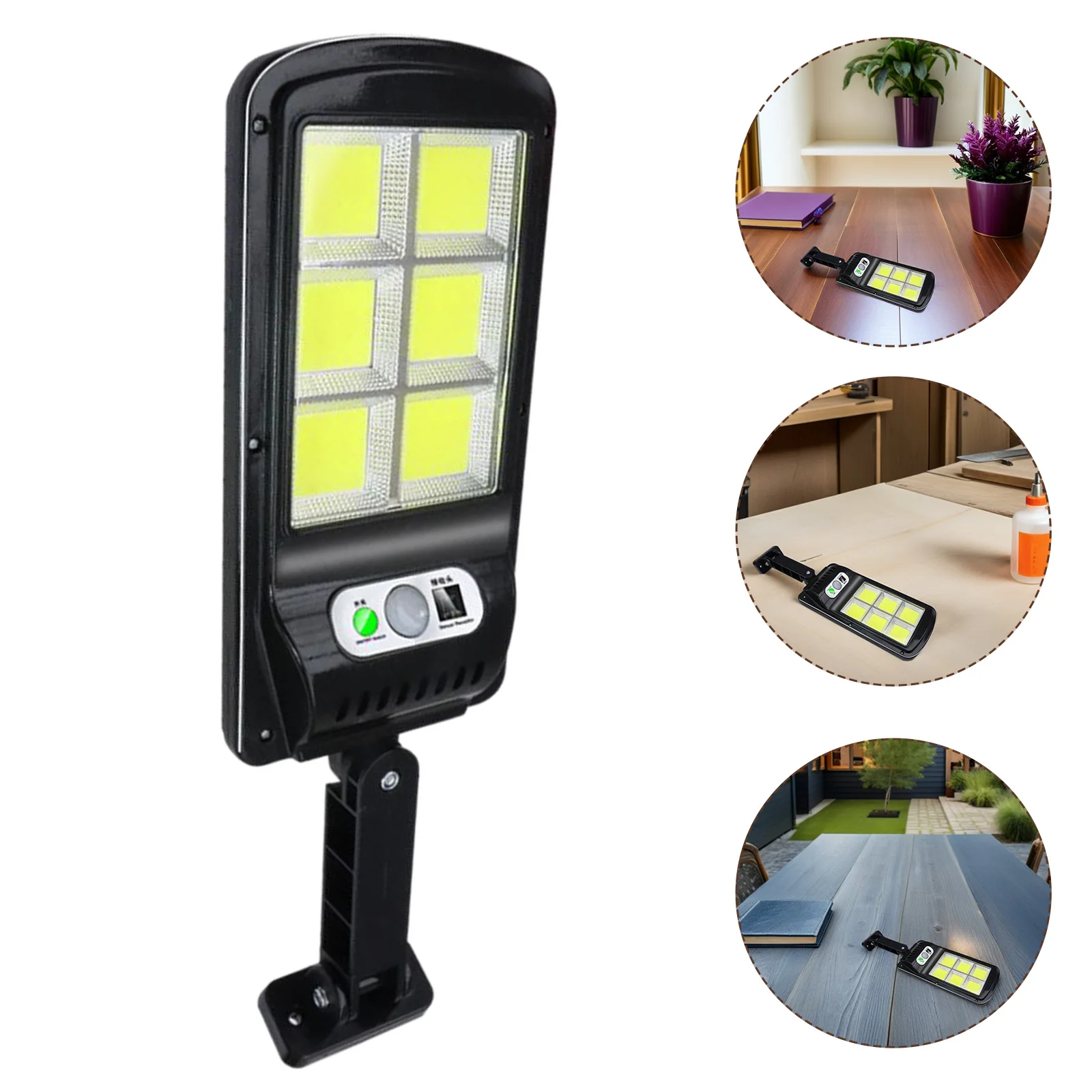 

Solar Outdoor LED Street Lamp for Wall Garden Lawn Split Design Long Distance Bright Waterproof Solar Panels Store
