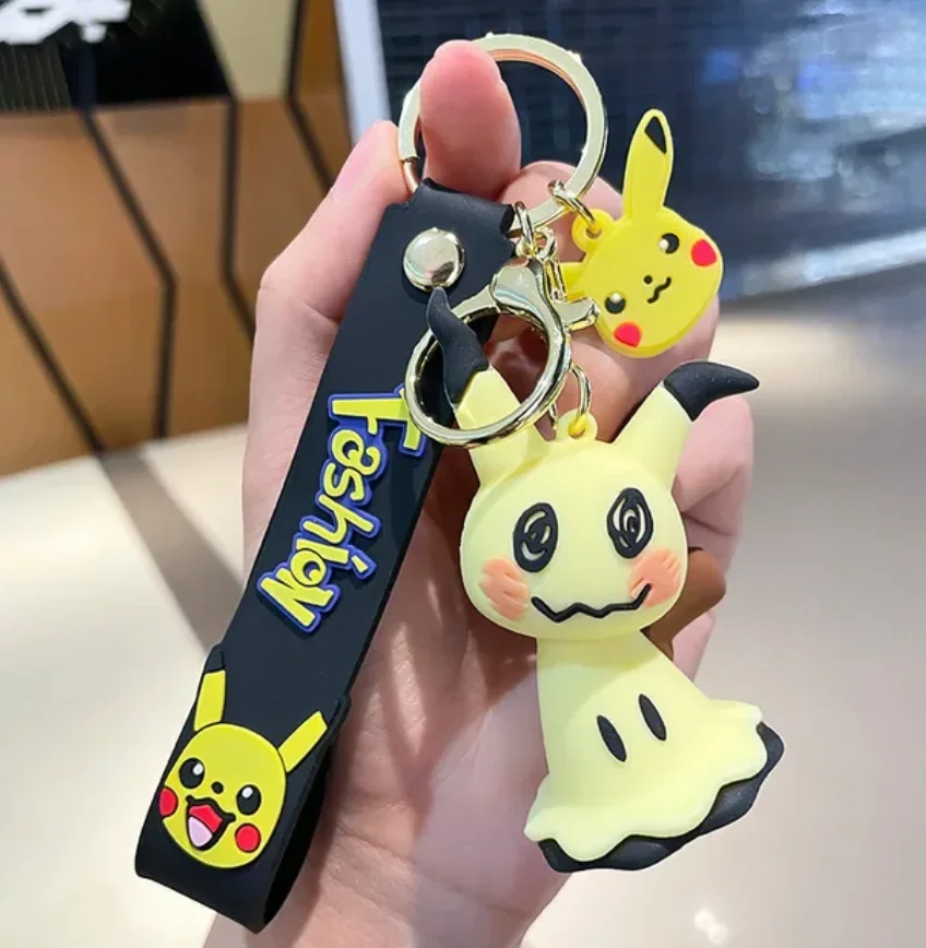 Anime Figure Pokemon Keychain Mimikyu Pendant Doll Kawaii Car Key Ring Backpack Pendant Girl Toys For Men Gift