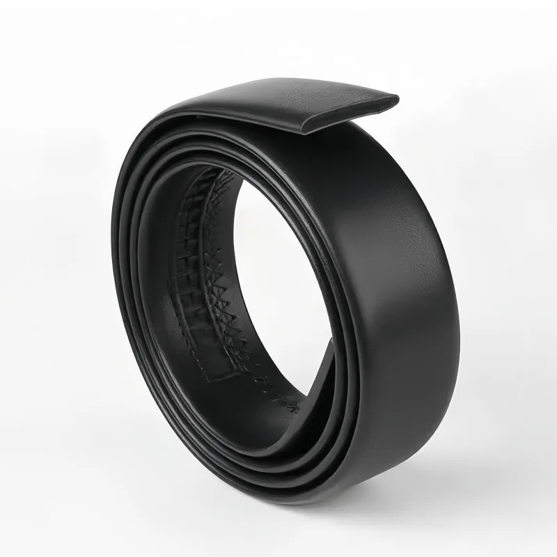 حزام حزام من الجلد الطبيعي للرجال 2025 بعرض 3.5 سم، إبزيم تلقائي بدون إبزيم متضمن، جلد البقر المحبب العلوي قابل للتعديل، الأعمال