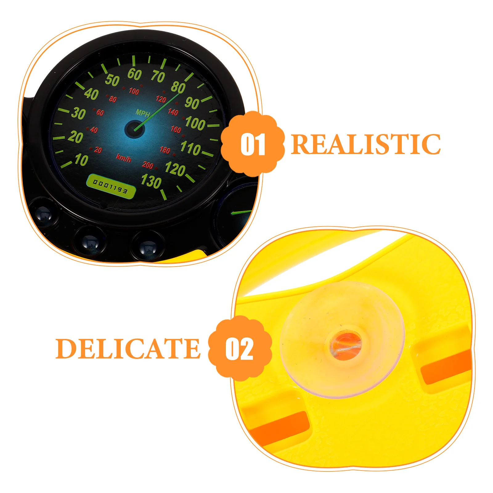 Steering Wheel For ° Rotation Secure Suction Base Built-In Music Comfortable Play Durable Playground Game