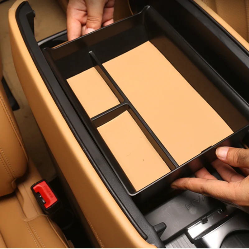 

For Voyah Dream 2022-2024 Lower Level Storage Box for Central Control Car Modification Storage Decoration Dust-Proof Box